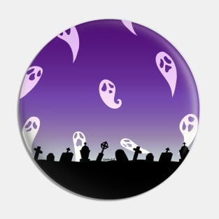 Haunted Cemetery Pin