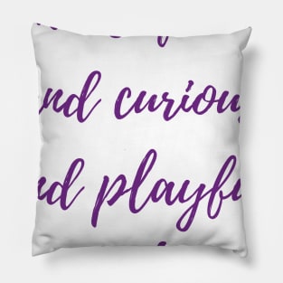 Quick and Curious Pillow