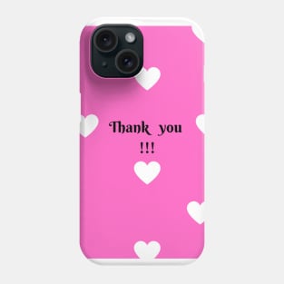 Thank you journal Phone Case