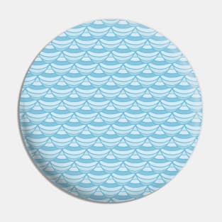 Underwater pattern #10 blue Pin