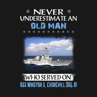 USS Winston S. Churchill DDG-81 Veterans Day Christmas Gift T-Shirt