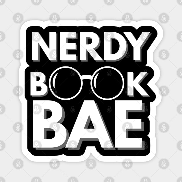 Nerdy Book Bae with White Letters Magnet by Nerdy Romantics Fan Shop*