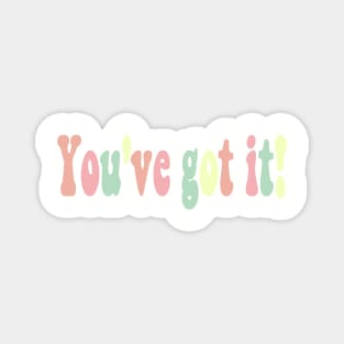 You've got it pastel text Magnet