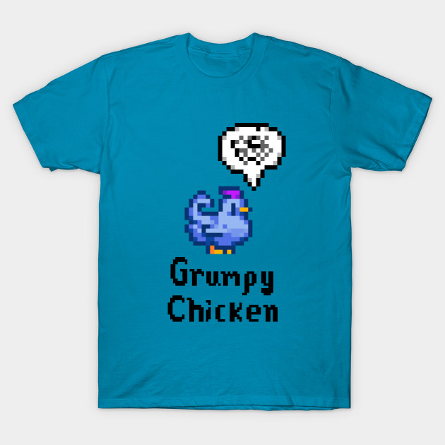 Grumpy Chicken Stardew Valley Animal T Shirt Teepublic
