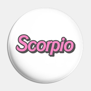 retro barbie scorpio Pin