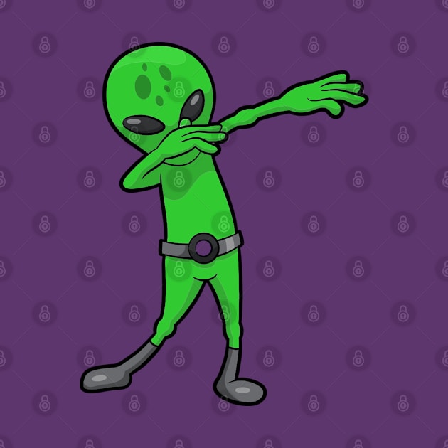 halloween dabbing alien by gossiprag