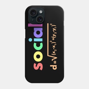 Social Distance Formula Math Phone Case