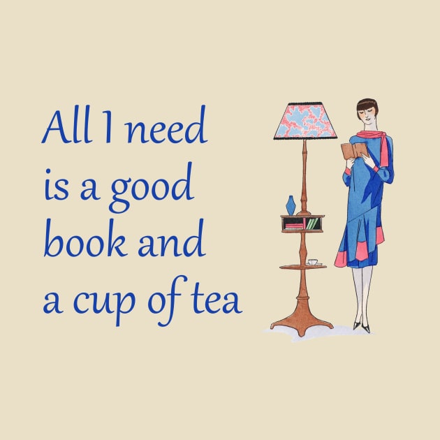 Lispe All I need is a good book and a cup of tea by Lispe