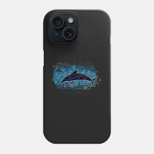 Deep dive dolphin Phone Case