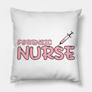 Forensic Nurse Red Pillow