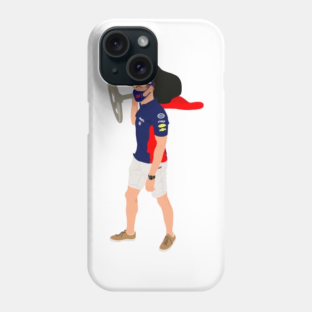 Max Verstappen taking the P3 chair home at the 2020 Abu Dhabi Grand Prix Phone Case by royaldutchness