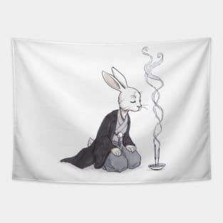 Incense Rabbit Tapestry