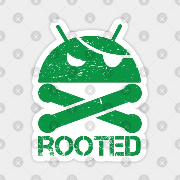 Pirate Droid Rooted Superuser Magnet by alltheprints