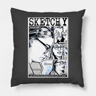 Sketchy #3 Pillow