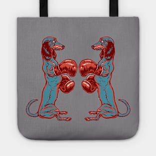 BOXING HOT DOGS! Tote