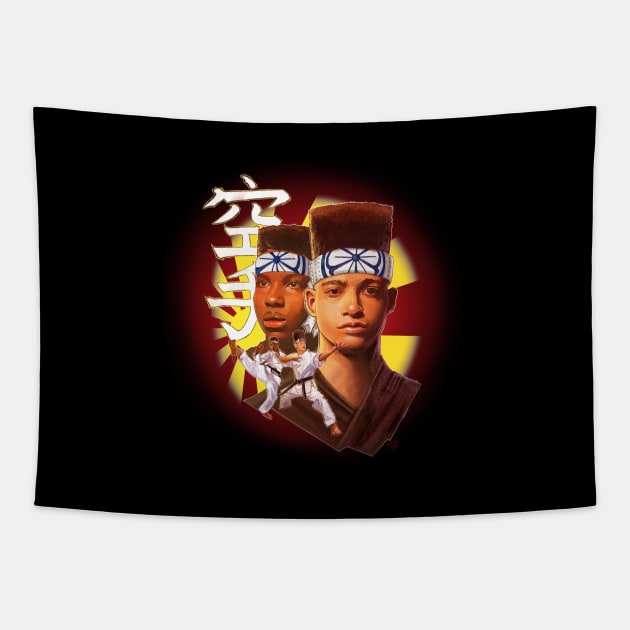 Karate Kid 'N Play Tapestry by spaceboycomics