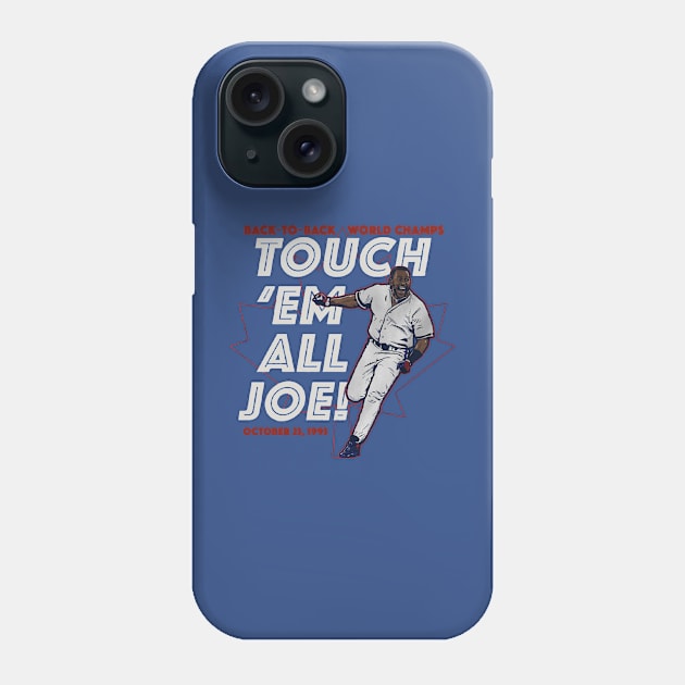 Joe Carter Touch 'Em All Phone Case by Erianna Bee