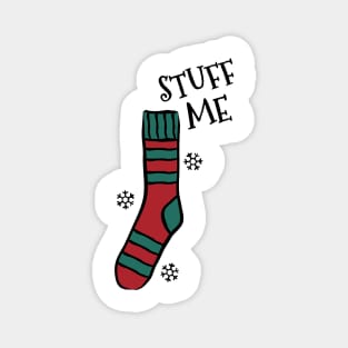 Stuff Me Christmas Sock Magnet