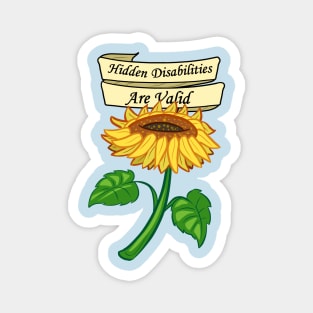 Hidden Disability Sunflower Magnet