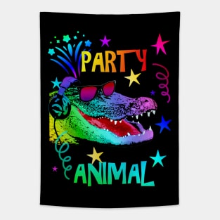 Alligator Party Animal Tapestry