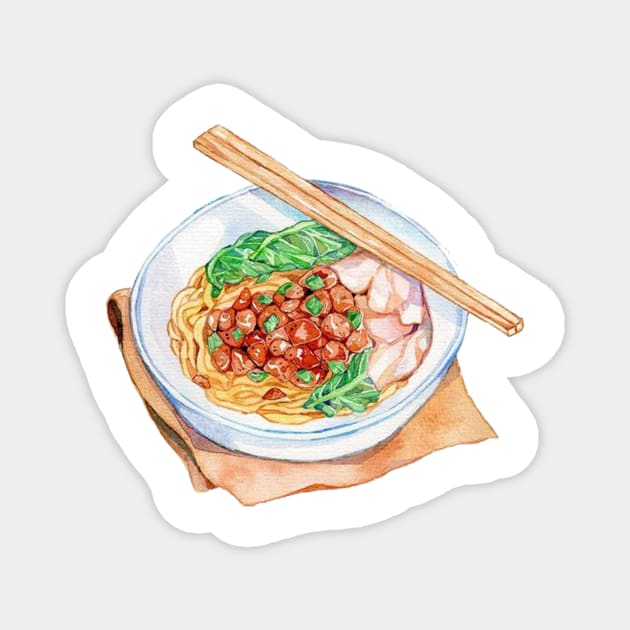 Bowl Mie Magnet by MicroStar