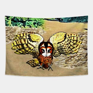Bird Lovers Owl Tapestry
