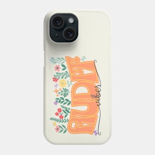 Retro Floral Audit Vibes Phone Case