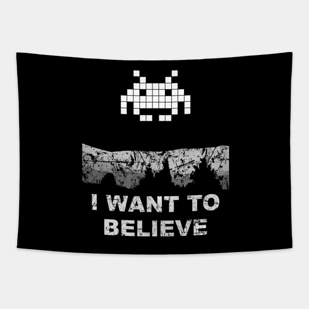 Invader X Tapestry by Remus