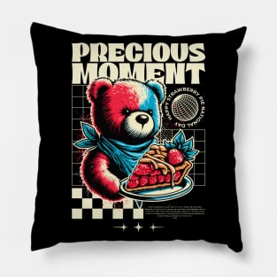 Precious Moment Bear Strawberry Pie Pillow