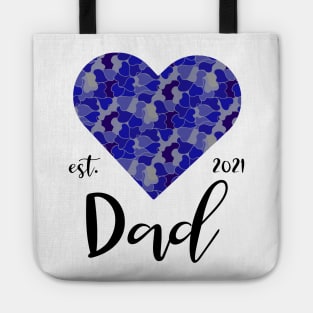 New dad in 2021 blue camo hart Tote