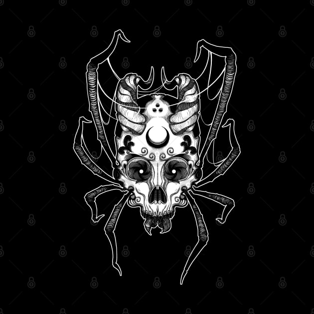 Skull spider - Black version by ToleStyle