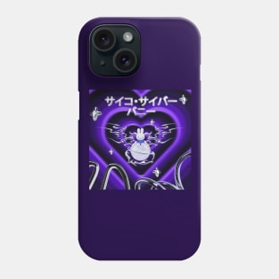 Y2k Cybercore Dark Purple Bunny Phone Case