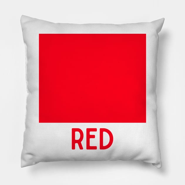 Learn Your Colours - Red Pillow by DIYitCREATEit