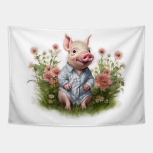 cute Piglet Tapestry