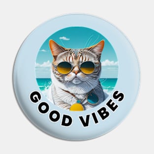 GOOD VIBES Pin