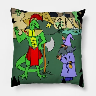 Never Argue with Lizard People Pillow