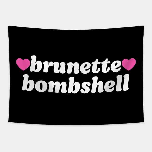 brunette bombshell Funny Tapestry by Trending-Gifts