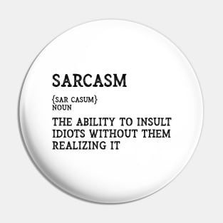 The Definition of Sarcasm - Funny and Sarcastic Pin