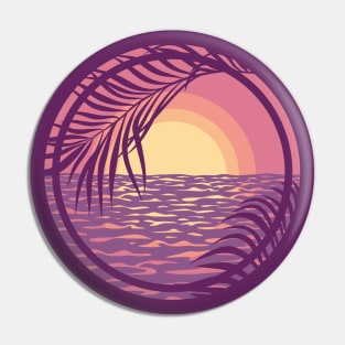 Beach Sunset Pin
