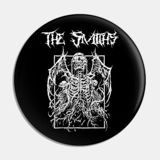 the smiths Black metal Pin