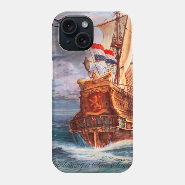 Vintage Travel Poster The Netherlands The Flying Dutchman Phone Case by vintagetreasure