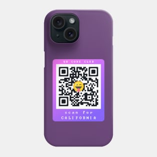 Scan for California, Qr Code Funny Memes -4 Phone Case
