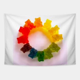 Rainbow Circle Gummies Tapestry