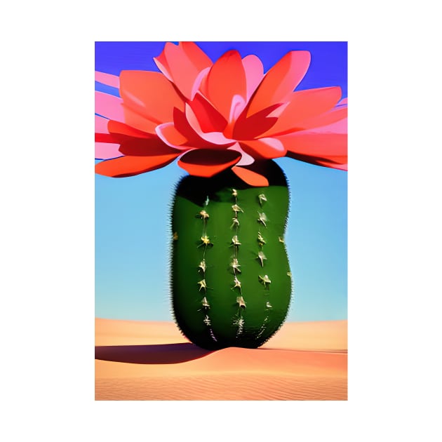 Israel, Sabra Cactus in the Desert by UltraQuirky