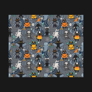 Halloween black cats T-Shirt