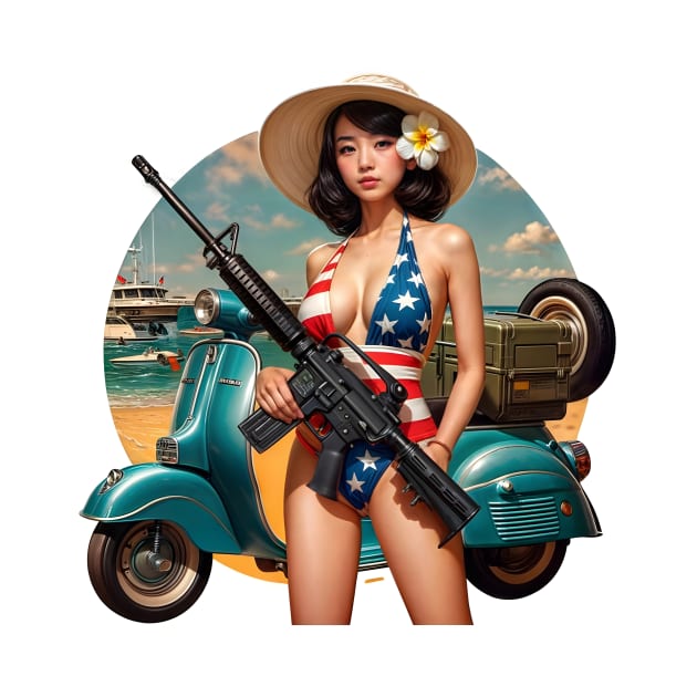 Scooter Girl by Rawlifegraphic