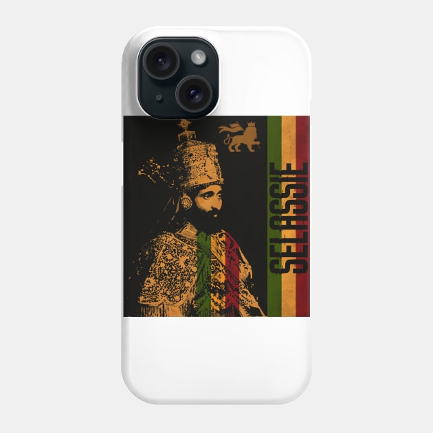 Jah Rastafari King Selassie Phone Case by CTShirts