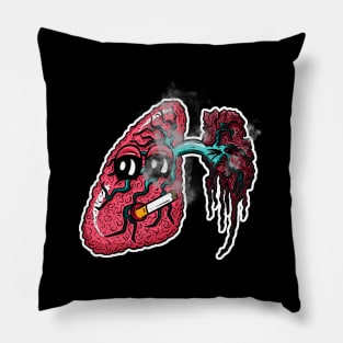 Smokers Lung! Cartoon Lungs Pillow