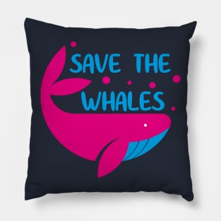 Save the Whales - Animal Lover Pillow