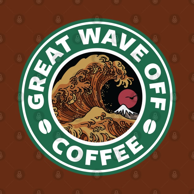 Great Wave Off Coffee by spacedowl